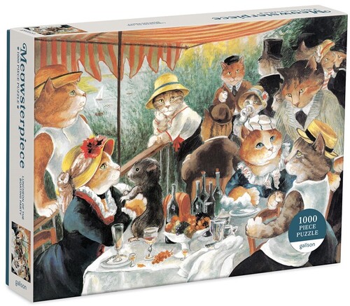 Herbert, Susan - Luncheon of the Boating Party Meowsterpiece of Western Art 1000 Piece Puzzle