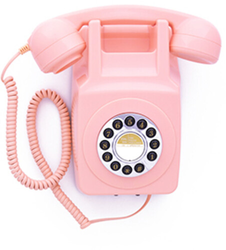 GPO Retro GPO746WPK 746 Wall Mount Push Button Telephone - Pink