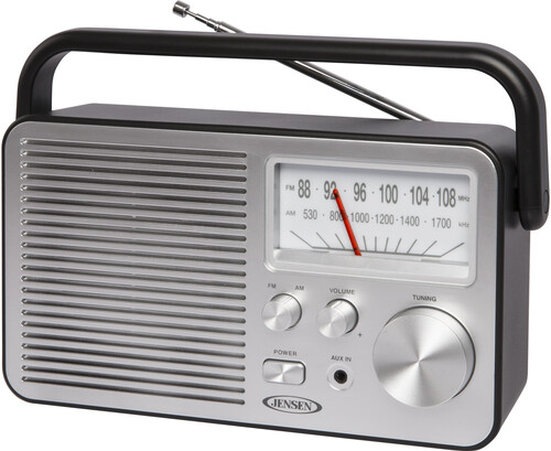 JENSEN MR750BK PERSONAL AM/ FM RADIO BLACK