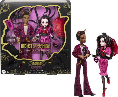 MONSTER HIGH LOVE ED DRACULAURA & CLAWD WOLF 2PK