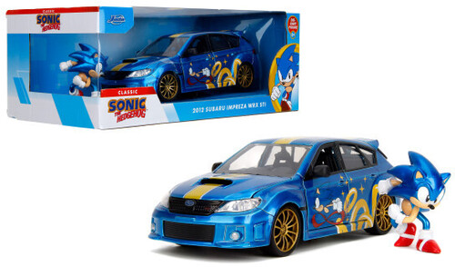Jada Toys - 1:24 Sonic the Hedgehog - Hollywood Rides - '12 Subaru WRX STI with Sonic Figure