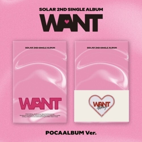 Want - Poca Album Version - incl. QR Card, 2 Stickers + 2 Photocards
