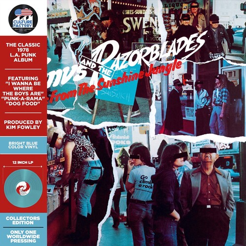 Venus & The Razorblades - Songs From The Sunshine Jungle (Blue) vinyl record cover