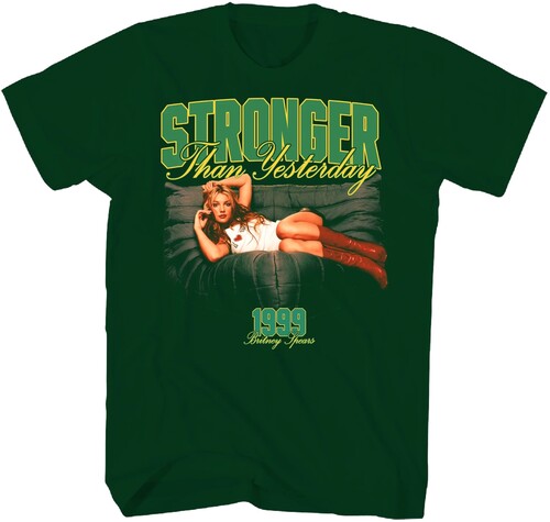 BRITNEY SPEARS 1999 STRNGR YSTRDY TEE GRN LRG