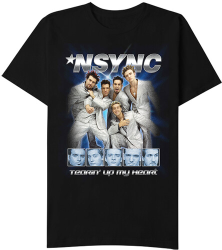 *NSYNC - N Sync Tearin' Up My Heart Black Unisex Short Sleeve T-shirt XL