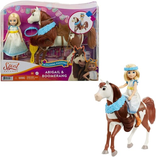 Spirit - Mattel - Spirit Festival Doll & Horse Abigail and Boomerang