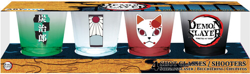 Demon Slayer - Tanjiro 4-Pc. Shot Glass Set