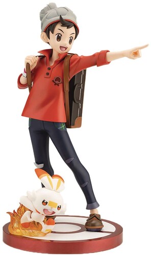 POKEMON - VICTOR WITH SCORBUNNY ARTFX J STATUE|alliance entertainment