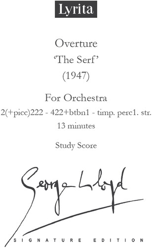 Overture "The Serf" - Study