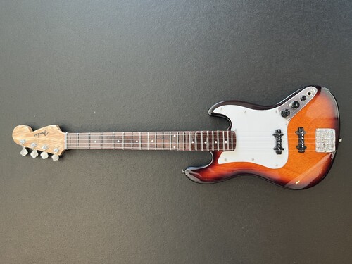 Fender Jazz Bass - White Pickguard 10 Inch Miniature Replica Collectible