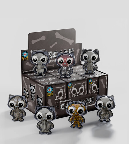 Kaleidos Catscans: Bare Bones: Blind Box Series 2 with 6-Piece PDQ