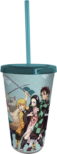 Demon Slayer - Plastic Tumbler with Straw - Slayers 16 oz.