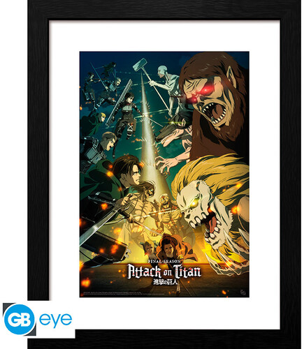 Attack On Titan - Framed Print - Season 4 Key Art 3 (12" x 16")