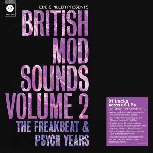 Eddie Piller Presents British Mod Sounds Of The 1960s Volume 2: The Freakbeat & Psych Years / Various - 6LP Boxset on 140-Gram Purple Colored Vinyl