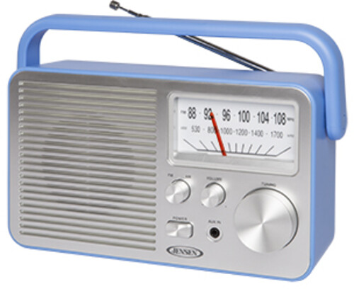 JENSEN MR750BL PERSONAL AM/ FM RADIO BLUE