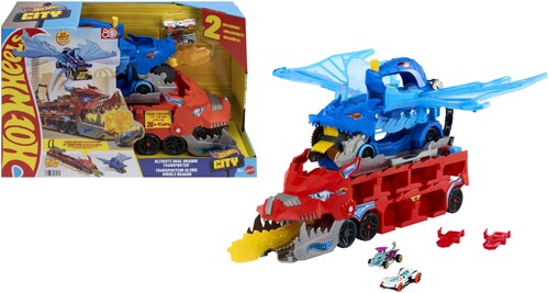 HOT WHEELS CITY DUAL DRAGON TRANSPORTER