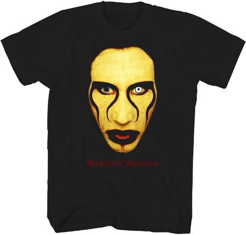 MARILYN MANSON FACE SEX TSHIRT MED BLK TS0003MMAA2