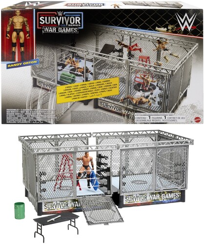 WWE SURVIVOR WAR GAMES PLAYSET AND FIGURE
