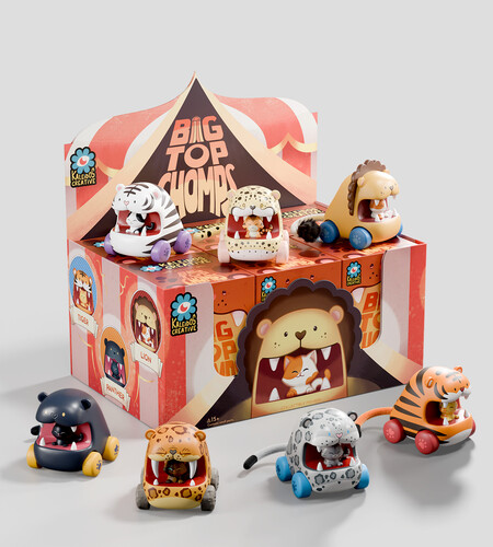 Kaleidos Big Top Chomps: Blind Box Series 1 with 6-Piece PDQ