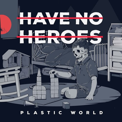 Plastic World - Red W/black Splatter