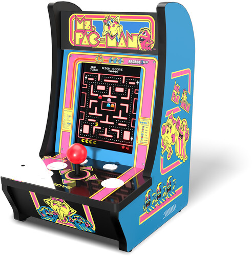 MS PACMAN COUNTERCADE 5 GAME BLUE WITH BLACK