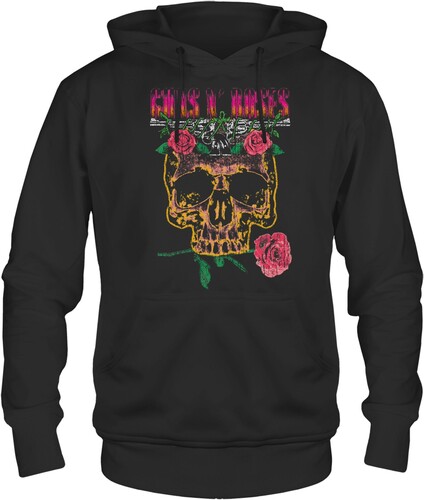 GUNS N ROSES 1991 SKULL HOODIE SM BLK 12160738A1
