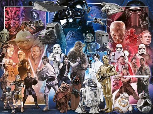STAR WARS WHOLE UNIVERSE 1500 PIECE PUZZLE