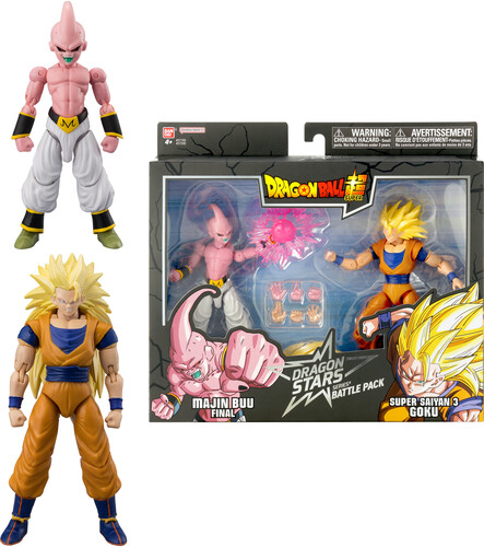 DRAGON STARS SS3 GOKU VS BUU 6IN FIG BATTLE PACK