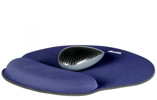 Allsop 30206 Memory Foam Mouse Pad - Ergonomic Wrist Rest Stress (Blue)