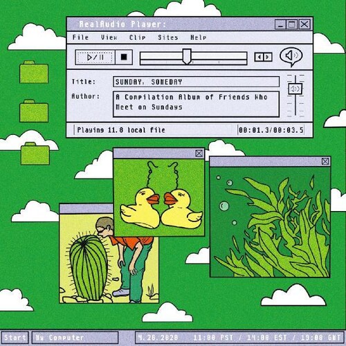 Koji / Potty Mouth / Nervus / Full On Mone't - Sunday Someday vinyl record cover