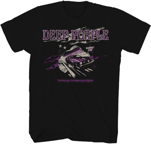 DEEP PURPLE HIGHWAY STAR TSHIRT XL BLK 24DPP021A4