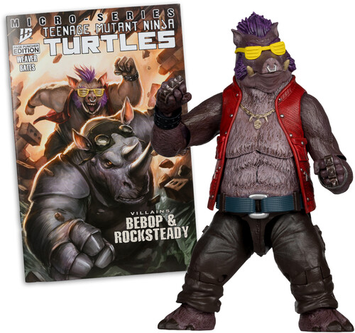 TMNT 5IN FIGURE WITH COMIC WV2 - BEBOP