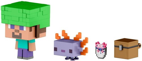 Minecraft - Mob Head Minis Multipack Steve & Polar Bear (Fig)