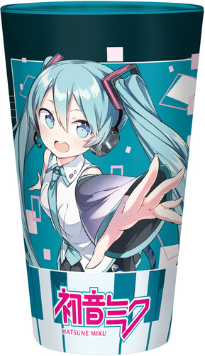 HATSUNE MIKU - MUSICAL CITYSCAPE GLASS, 14 OZ.