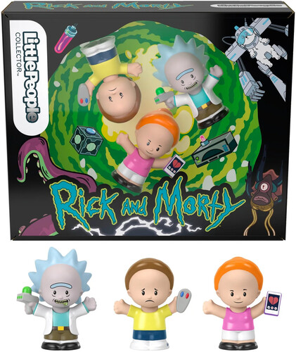 Fisher Price - Little People Collector: Rick and Morty 3-Piece Figure Set