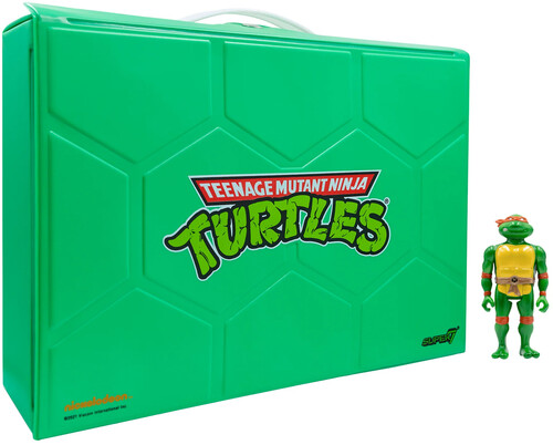 TMNT - CARRY CASE WITH MICHELANGELO (METALLIC)