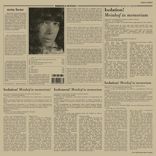 Settels: Music in Crisis