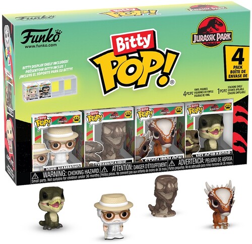 BITTY POP JURASSIC PARK RAPTOR 4PACK