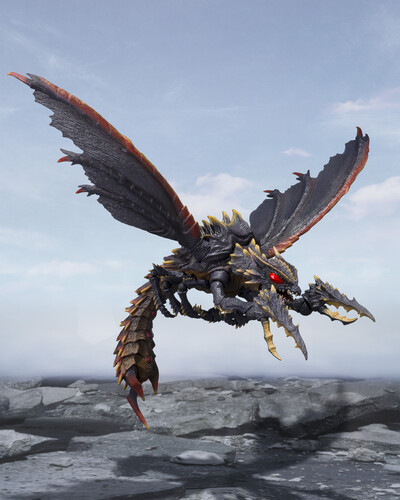 Tamashii Nations - Godzilla - S.H.MonsterArts - Megaguirus Evolution Set