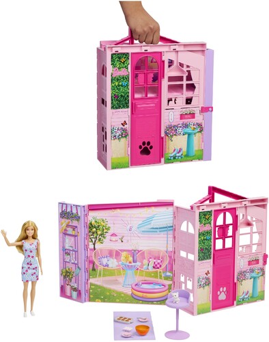 BARBIE WEEKEND HOUSE WITH DOLL