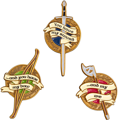 LOTR WEAPONS FELLOWSHIP PIN