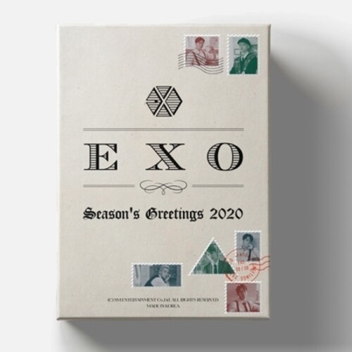 Exo - Season's Greetings 2020 (Incl. 2020 Postcard Calendar+Stand, DVDw/Paper Bag, Desk Calendar, Sticker Set, Poster Set, Hard Cover 