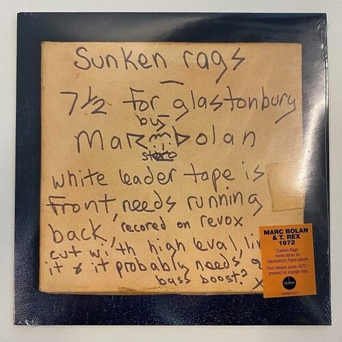 Sunken Rags (Home Demo - 'Glastonbury Fayre' Version) - Orange Colored 7-Inch Vinyl