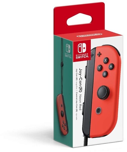 Switch Accessory:  Controller - Nintendo JOY-CON:  (R) - Neon Red