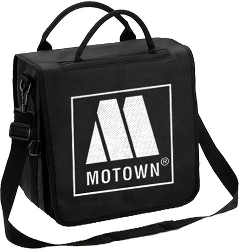 ROCKSAX MOTOWN VINYL BACKPACK RECORD BAG BLK/ WHT
