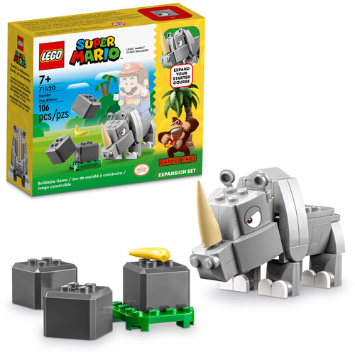 LEGO SUPER MARIO RAMBI THE RHINO EXPANSION SET