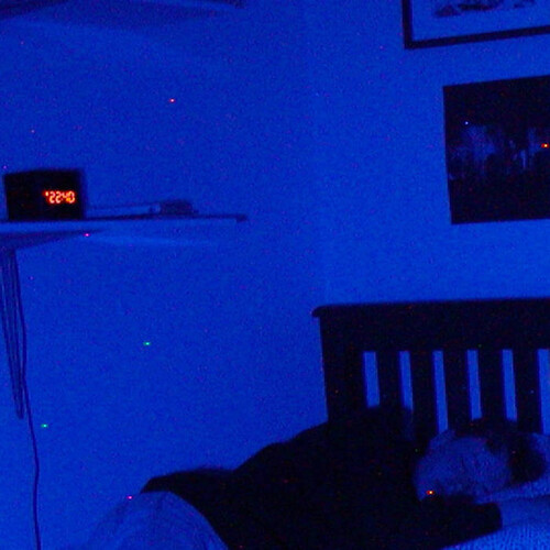 Hurting - Ultra Clear w/Blue Splatter