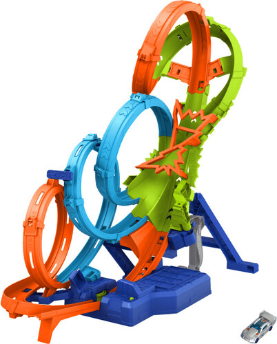 HOT WHEELS ACTION 4 LOOP CRASH OUT TRACK SET