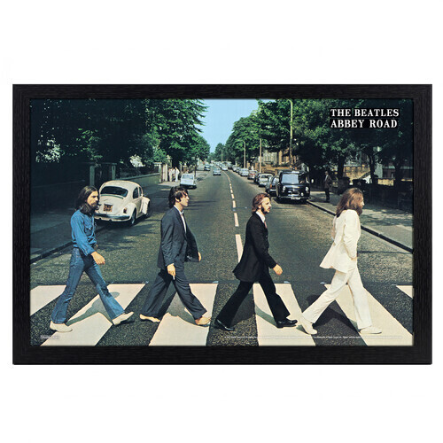 BEATLES - ABBEY ROAD 11X17 FRAMED GEL COAT