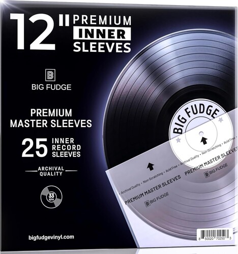 Big Fudge Bfpis7X25 12 Premium Inner Sleeves 25Pk - Big Fudge Bfpis7x25 12 Inch Vinyl Record Premium I vinyl record cover